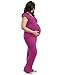 Kindred Bravely Davy Ultra Soft Maternity & Nursing Pajamas Sleepwear Set (Berry, Medium)