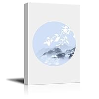 Canvas Wall Art Circular Pattern Landscape Canvas Prints Home Artwork Decoration for Living Room,Bedroom - 12x18 inches