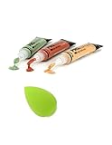 L.A. Girl Pro Conceal Set Orange, Yellow, Green Correctors With Tweezty® Beauty Makeup Blender