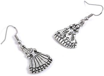 100 Pairs Jewelry Making Antique Silver Tone Earring Supplies Hooks Findings Charms C1CX6 Doll Girl