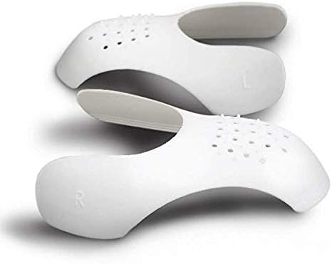 Sneaker Shoe Shields Prevent Front Creases Shoe Decreasers Protector Against Shoe Creases,White