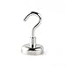 JLER 9 Pound Tension Magnetic Hooks Powerful Neodymium Magnet Mount Hook as Keys holder towels or tools keeper Declutter Your Space 6 pack