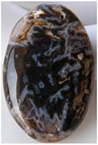 Thebestjewellery Stick Agate Cabochon, 20Ct Stick Agate Gemstone, Oval Shape Cabochon for Jewelry Making (28x18x4.5mm) SKU-4755