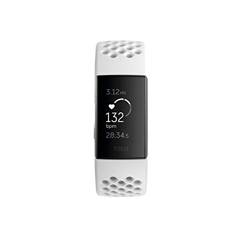 fitbit charge 3 se fitness activity tracker grafito / silicona blanca, talla única , 1 unidad 