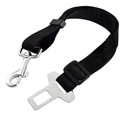 Cinto de Segurança para Animais de Estimação, Coleira e Colete com Fivela Ajustável, Resistente para Cães e Gatos
