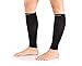 Compression Sleeve - Calf and Shin Splints Support With Guard leg, Black, 1 Pair, Small/Medium