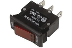 TE CONNECTIVITY / POTTER & BRUMFIELD W51-A121B1-15 CIRCUIT BREAKER, THERMAL, 1P, 125V, 15A (1 piece) by TE CONNECTIVITY / POTTER & BRUMFIELD