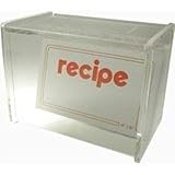 Recipe Box Lid Display 4 x 6 Cards (W/Cards) Acrylic