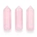 CrystalTears 4pcs Healing Crystal Single Point Wand 35mm Polished Tumbled Stone Decor- Amethyst/Clear Quartz/Rose Quartz/Sodalite
