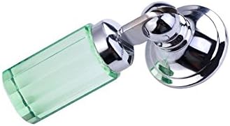 QMOT Diamond Shape Crystal Glass Drawer Knob Pull Handle