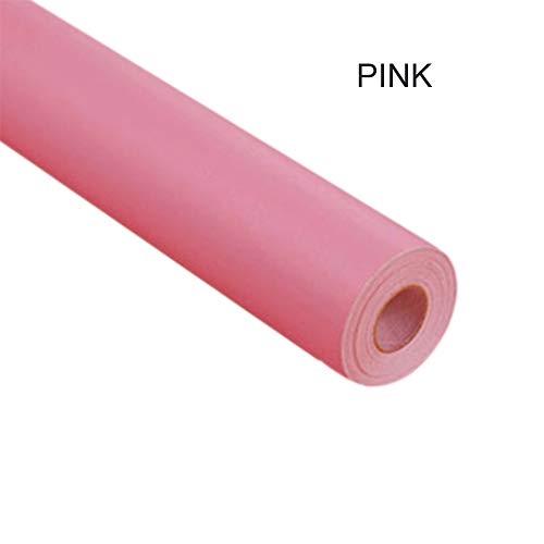 vmree 23.6"×39.4" Solid Color PVC Removable Wallpaper Matte Finish Self-Adhesion Stoving Varnish Sticker DIY Writable Morden Interior Wall Decorative Covering (Pink)