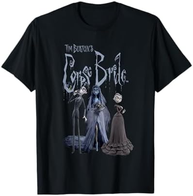 Amazon.com: Corpse Bride Main Characters Panels Group Shot T-Shirt 