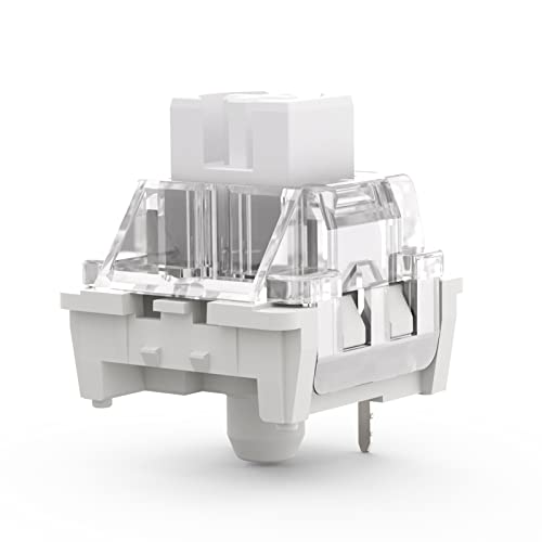 RK ROYAL KLUDGE Milky White Tactile Switches, Pre-Lubed Keyboard Switch ...