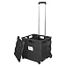 Office Depot Mobile Folding Cart with Lid, 16in.H x 18in.W x 15in.D, Black, 50801 primary