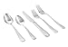 Stainless Steel Flatware Set by MosesMo- Modern & Perfect Weight Utensil Set- 20 or 40 Pieces Set- Everyday Luxurious Mirror Polished Silverware- Restaurant & Hotel Quality (20)