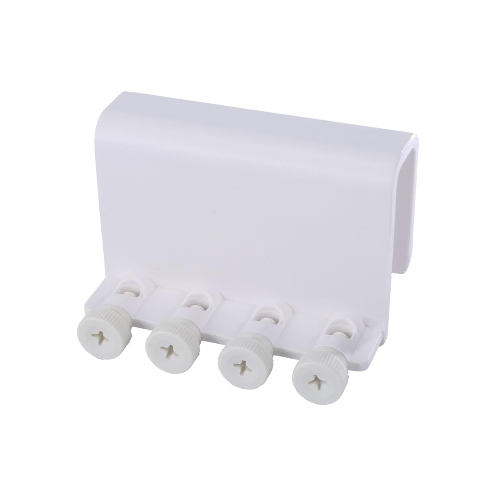 Aquarium Soft Tube Fixture Holder, ABS Fish Tank Dosing 4 Way Tube Holder Tubling For Holding Dosing Pump Soft Hose