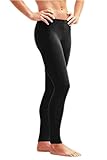 Cokar UV Sun Protective Swim Legging for Women Classic-Black Asian XL = US L