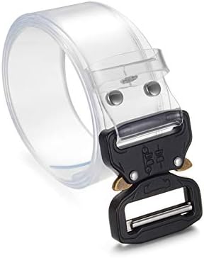 Goowail Two Row Grommets Belts for Women Double Pin Buckle PVC Material Strap