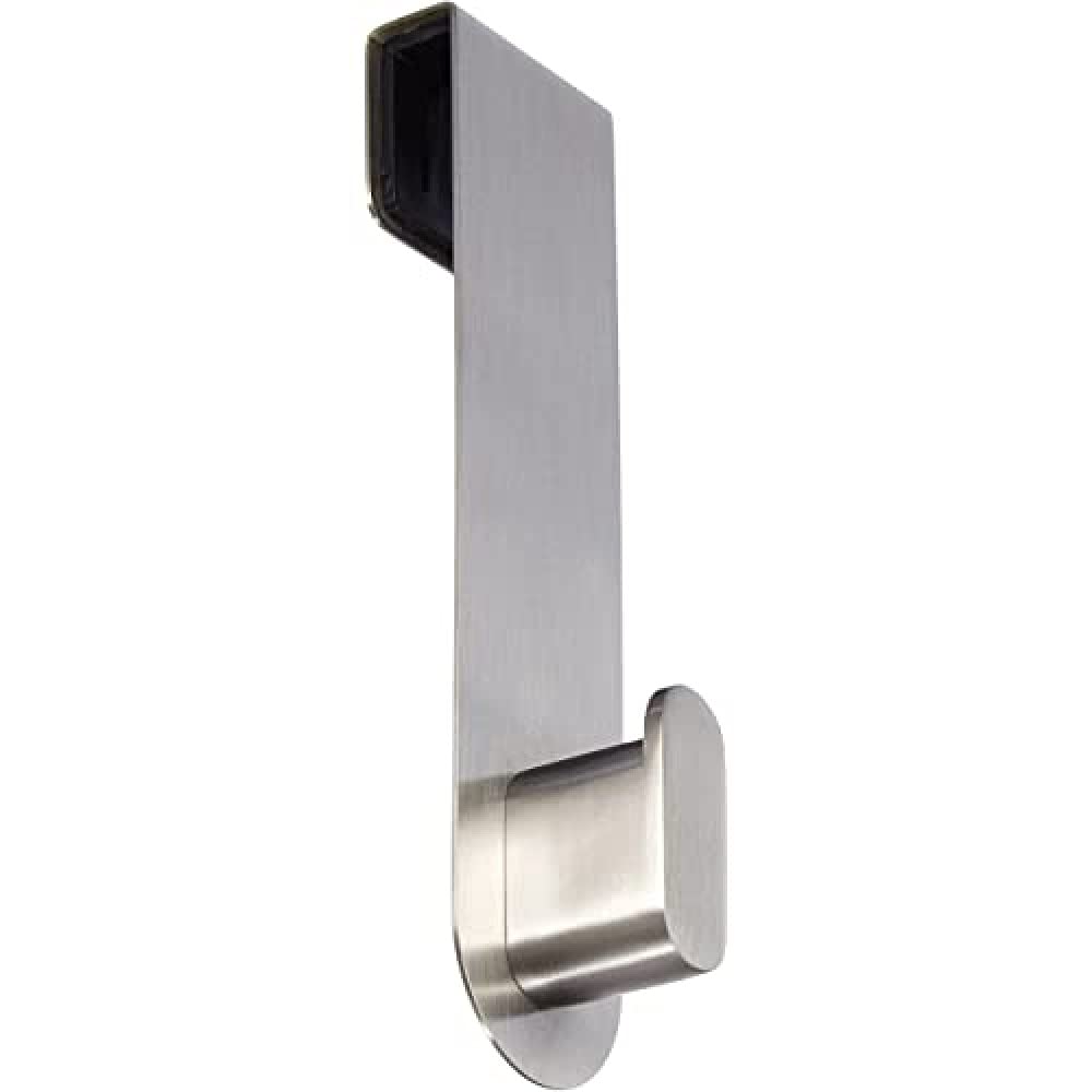 blomus "Areo Hook for Glass Shower Panels, Silver Matte, 3.5 x 4 x 14 cm