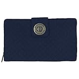 Bella Taylor Navy Microfiber Cash System Wallet