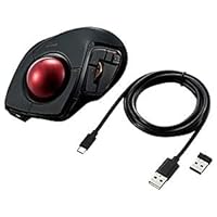 ELECOM トラックボールマウス 《DEFT PRO》 人差し指操作タイプ LLサイズ 8ボタン 有線・無線・Bluetooth®4.0対応 M-DPT1MRXBK