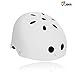 JBM Skateboard Helmet - Lightweight, Adjustable Ventilation Helmet for Scooter, Roller Skate, Inline Skate