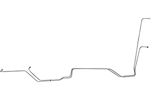 Inline Tube Replacement For 1980-86 Ford Truck 4WD C6 (Standard Cooling) 5/16" Trans Cooler Lines 2pc, OE Steel