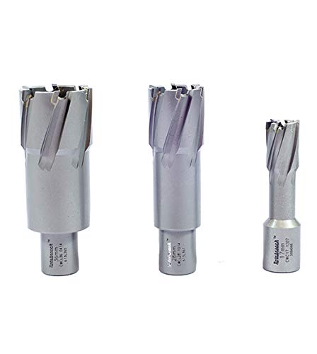 Rotabroach TCT Annular Cutter Mag Drill Bit - Tungsten Carbide Tip, Perfect for Various Tough Steels (up to 1400 N/mm².), Aluminum and Cast Iron | 50mm DOC, 15MM Diameter