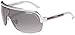 Carrera TOPCAR 1/S Pilot Sunglasses, White Crystal Black Frame/Grey Gradient Lens, 76 mm