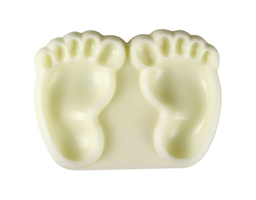 JEM Cutters 1102EP002 Pop It-Baby Feet Decorative Cupcake Topper, White