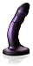 Tantus Sex/Adult Toys Curve Dildo- 100% Ultra-Premium Matte Finish Firm Silicone Harness Compatible for Couples' Anal, Vaginal Play - Amethyst