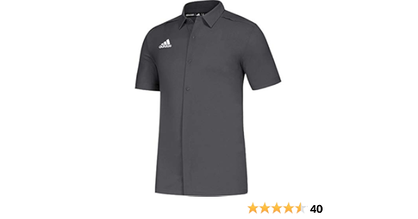 adidas full button polo