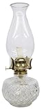 Glo Brite by 21st Century L399CL Diamond Lite Clear Glass Oil Lamp