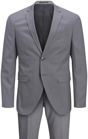 JPRFRANCO SUIT NOOS, Traje para Hombre, Light Grey Melange Fit:SUPER SLIM FIT, 54