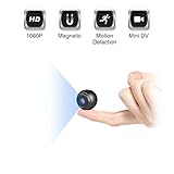 Mini Spy Hidden Camera, KFF HD 1080P Portable Small Secret Covert Nanny Cam with Night Vision and Motion Detection, Ultra Tiny Wireless Security Surveillance Camera for Indoor/Outdoor