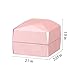Naimo Engagement Ring Box Earrings Coin Jewelry Ring Box Case with LED Lighted up for Proposal Engagement Wedding Gift (Pink)