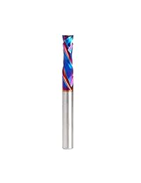 Amana Herramienta 46170-k CNC SC Spektra Extreme Vida Coated espiral Compresión 1 4 X 7 8 CH X 1 4 X 2 1 SHK 2 inch Long 2 flauta Router Bit (Replaces artículo no. 46169)