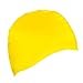 UKEE Silicone Swimming Cap 3D Silicone Design, Odorless, Non-Toxic, Silicone Elastic and Durable Swimming Cap for Adults and Men and Adults - Keep Hair Clean and Dry（Yellow）