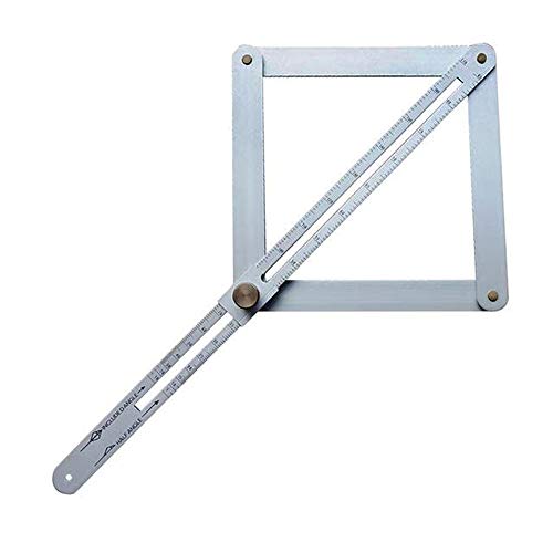 Woodworking Corner Protractor 10-170 degrees Aluminium Alloy Corner Angle Finder, Multi Angle Measurement Tool for Woodworking and Decoration