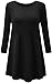 JOELLYUS Womens 3/4 Sleeve Tunic Top
