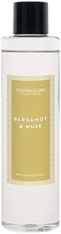 Stoneglow Geometric Bergamot and Musk True Decadence Reed Diffuser Refill
