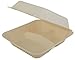 Southern Champion Tray 18930 ChampWare Molded Fiber White 3 Section Clamshell Conatiner, 8