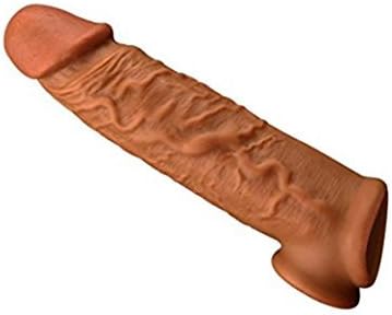 Privacy Packaging. Silicone penile Condom Expander expands Male Chastity Toys Lengthen Cock Sleeves Dick Socks Reusable Condoms-B1