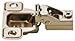 Salice E-Centra Nickel-Plated Metal 106-degree 1/2-inch Overlay Screw-on Face Frame Hinge with 2 Cams