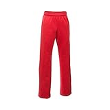 Under Armour Boys' Storm Armour Fleece Big Logo Pants, Red/Black, Youth Medium
