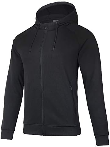 beroy Hoodies for Men Full Zip Basic Athletic Training Running Gym Workout Hooded Sweatshirt with 2 Zipper Pockets
