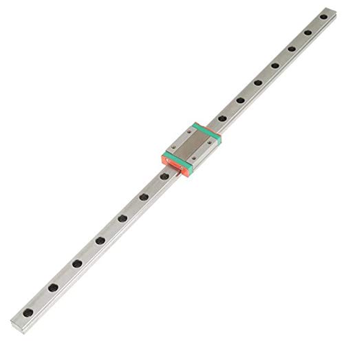 Jcevium 1Pcs 9mm Linear Miniature Rail MGN9 400mm Linear Rail and 1 Pcs MGN9H Miniature Rail