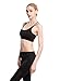 Women's Sexy Strappys Wirefree Yoga Sports Bra Black S