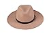 Dantiya Women'/s Wide Brim Wool Fedora Panama Hat with Belt Camel, One Size