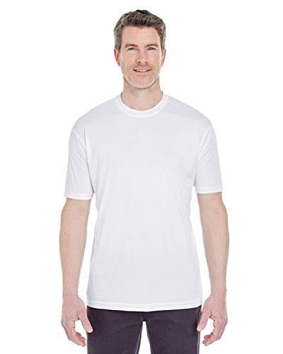 Men's Cool & Dry Sport Performance Interlock T-Shirt L WHITE
